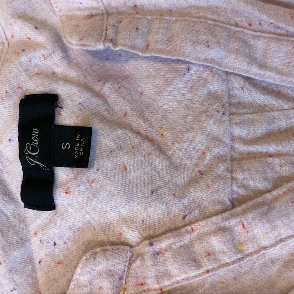 J. Crew Speckled Blouse - Cream with Multicolor Accents